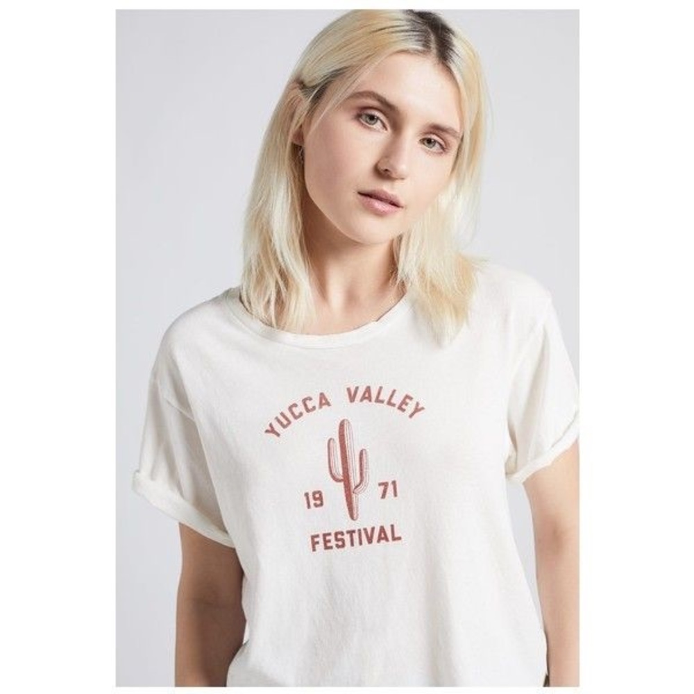 NWT Current/Elliott Printed Tshirt White